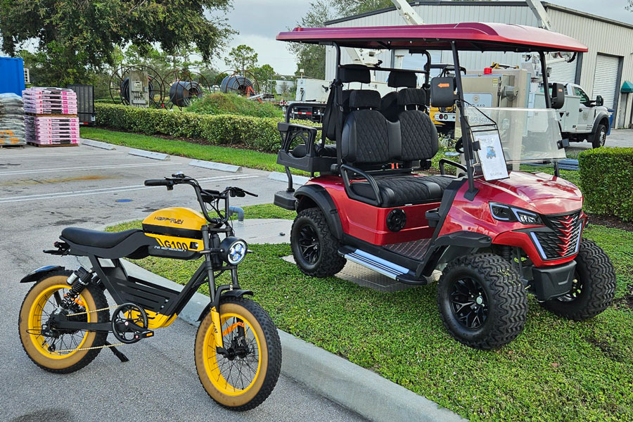 Himiway Golf Cart and HappyRun eBike